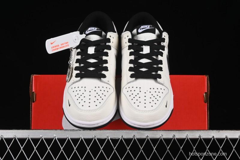 Nike SB Dunk Low Violent Bear Collaboration - Woven Black Swoosh Anniversary Custom Low-Top Casual Skate Shoes - KK1888-005