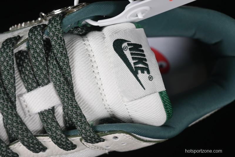 Nike SB Dunk Low Comme des Garçons Collaboration - Woven Beige White Swoosh Anniversary Custom Low-Top Casual Skate Shoes - KK1888-010