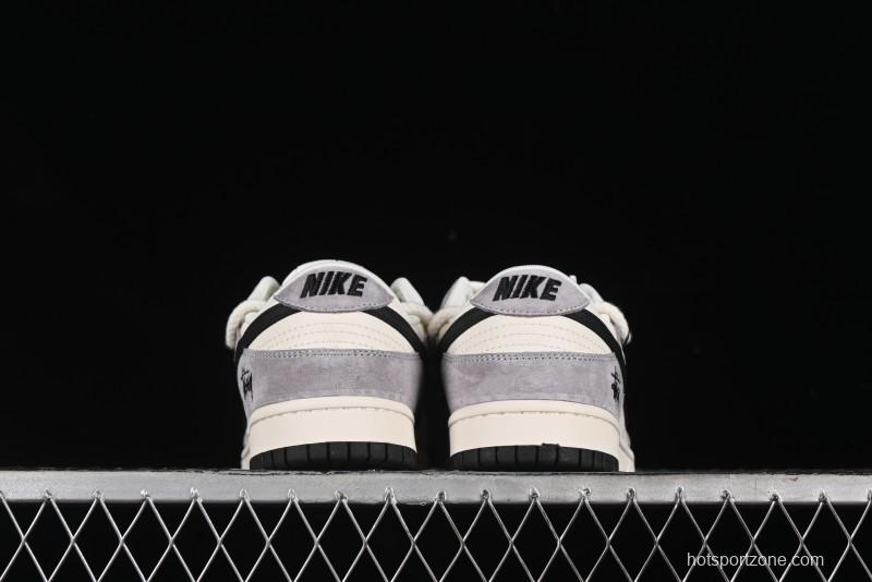 Nike SB Dunk Low Stussy Anniversary Edition Customized Low-Top Casual Skate Shoes - SJ2068-293