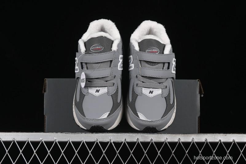 New Balance 2002R Series Kids' Hook & Loop Warm Lined Shoes - PV2002RG