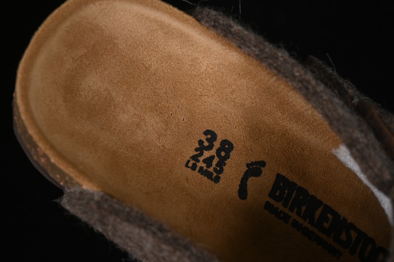 Birkenstock Half-Fur Slide Sandals with Wool Lining - G.D4