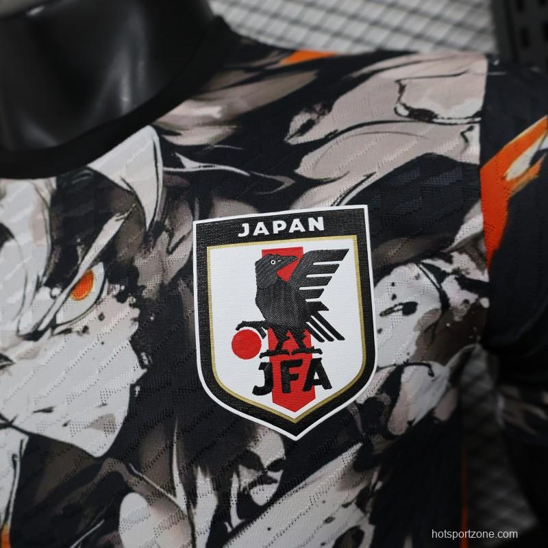 Player Version 2025 Japan White with Abstract Ink Splash Jersey