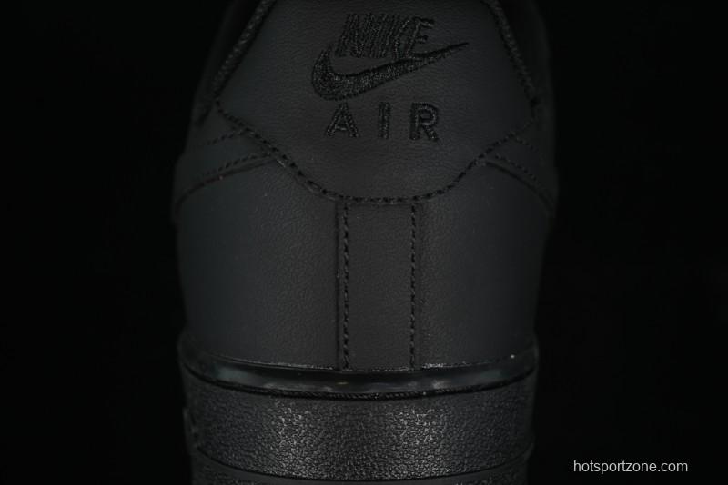 Nike Air Force 1 '07 Low LV Custom All Black Casual Sneakers - 315122-101
