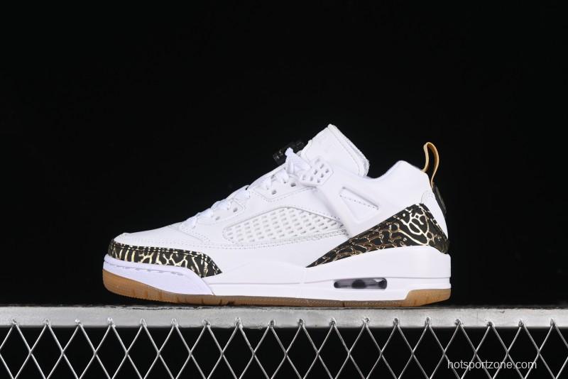 Nike Jordan Spizike Low Casual Shoes with Cracked Leather Design - HJ9019-100