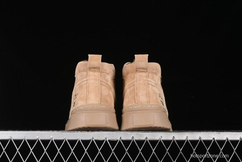 Timberland Outdoor Mid-Top Casual Martin Boots with Premium Suede Leather - TB10072SAND
