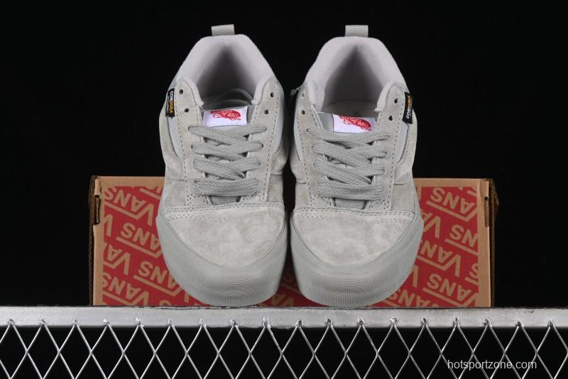 Vans Knu Skool Low Top Retro Casual Vulcanized Sneakers in Grey - VN000CRPBXC
