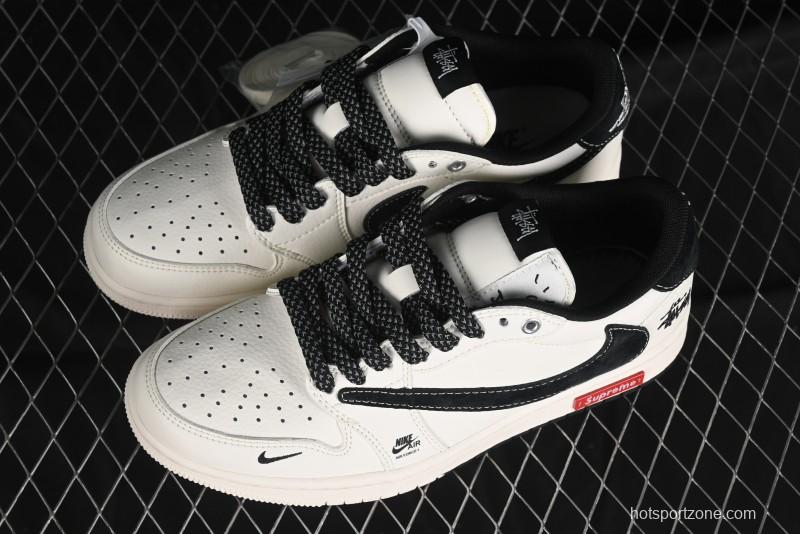 Nike Air Jordan 1 Low OG SP Travis Scott x Fragment Design Collaboration Sneakers - SJ2068-129