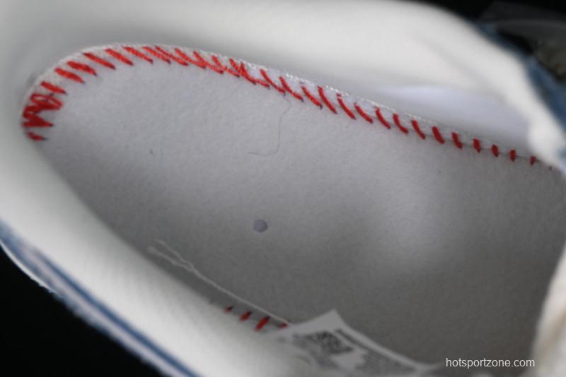 Nike Air Force 1 '07 Low Levi's Denim Collaboration - Light Blue Denim Low-Top Casual Sneakers - SJ6698-003