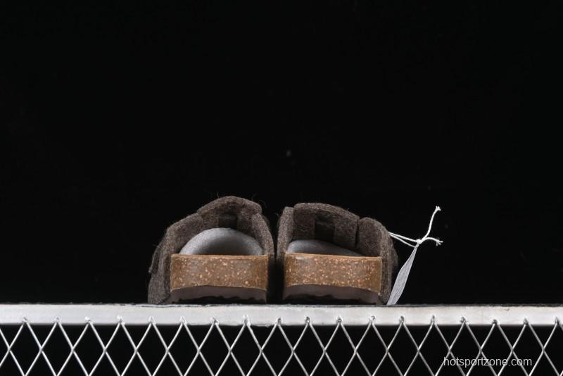 Birkenstock Half-Fur Slide Sandals with Wool Lining - G.D4