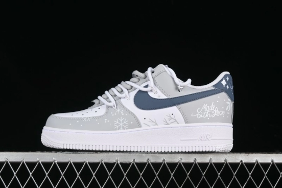 Nike Air Force 1 '07 Low Frozen Custom Paint Low-Top Casual Sneakers - ZH0316-035