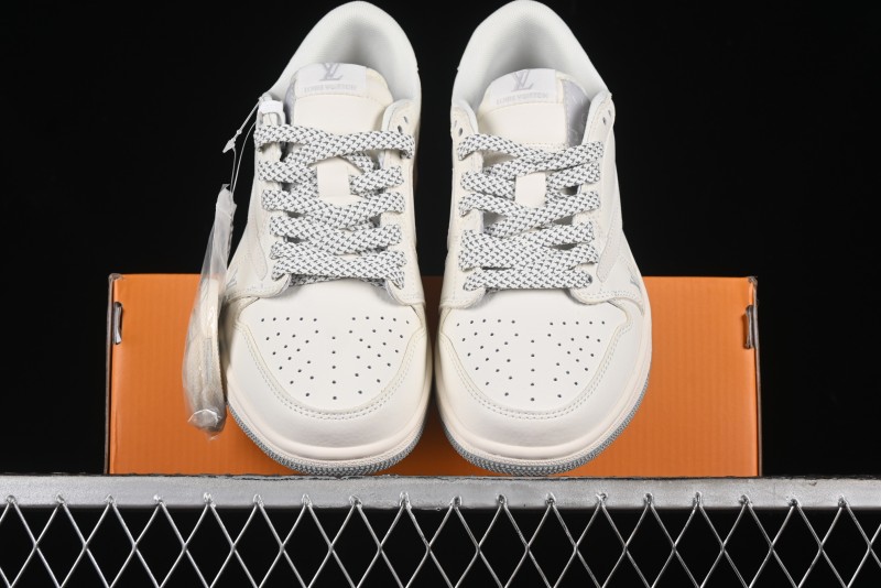 Nike Travis Scott x Fragment Design x Air Jordan 1 Low OG SP AJ1 LV Collaboration - XZ1268-002