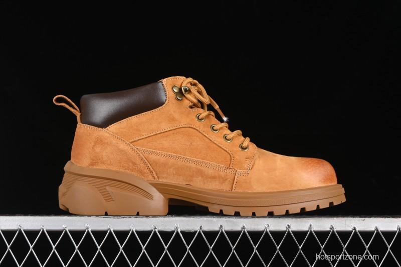 Timberland Outdoor Mid-Top Casual Martin Boots with Premium Italian Suede Leather - TB10059YELLOW