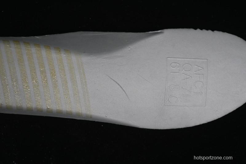 Nike Air Force 1 '07 Mid Hand-Painted White Green with Swoosh Shadow and Strap - CW2289-111