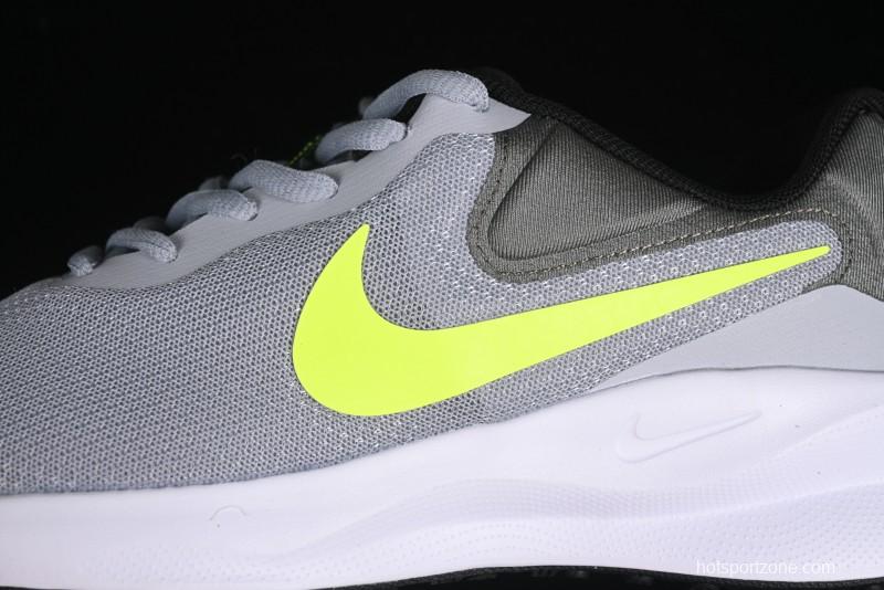 Nike Revolution 7 Wide Running Shoes with Breathable Mesh Upper and Durable Rubber Outsole - FB2207-002