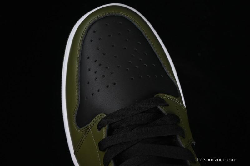 Nike Air Jordan 1 Mid AJ1 Army Green Mid-Top Casual Sneakers - DQ8426-092
