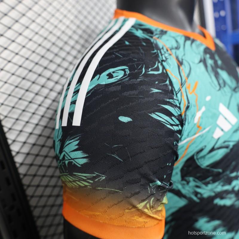 Player Version 2025 Japan Teal with Anime Warrior Jersey