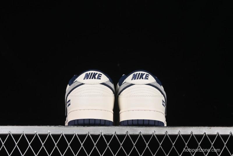 Nike SB Dunk Low Supreme Collaboration - Off-White Double Swoosh Anniversary Custom Low-Top Casual Sneakers - XX2025-288