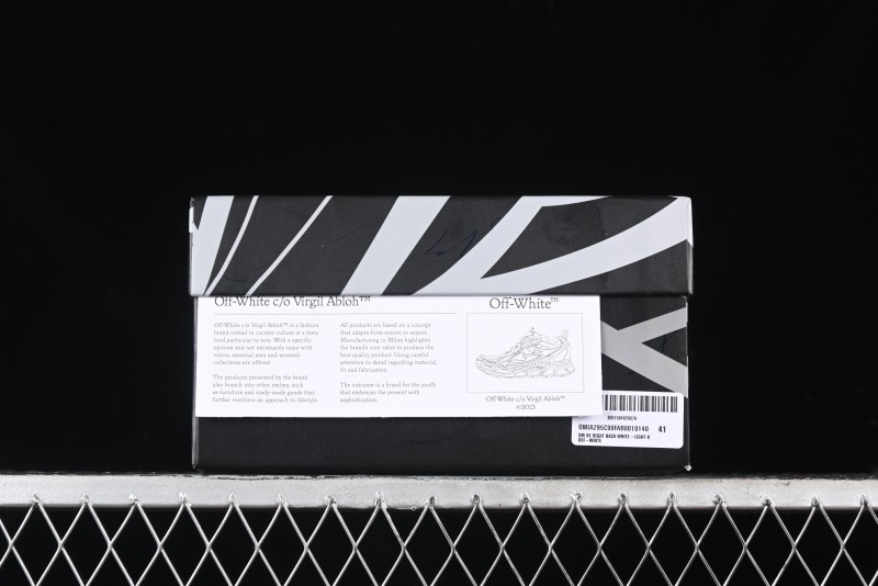 Off-White Be Right Back Low-Top Lifestyle Sneakers in White Blue - X.E5