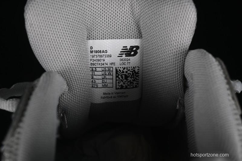 New Balance 1906 Series Retro Dad Style Casual Running Shoes with T-Beam Outsole - M1906AG