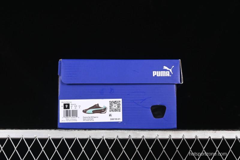 Puma Sparco Future Round Toe Lace-Up Low-Top Lifestyle Casual Shoes in Leather and Fabric - 308155-01