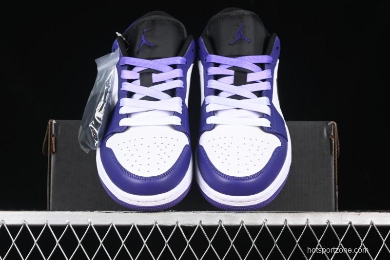 Nike Air Jordan 1 Low AJ1 Grape Purple Low-Top Basketball Shoes - 553558-500