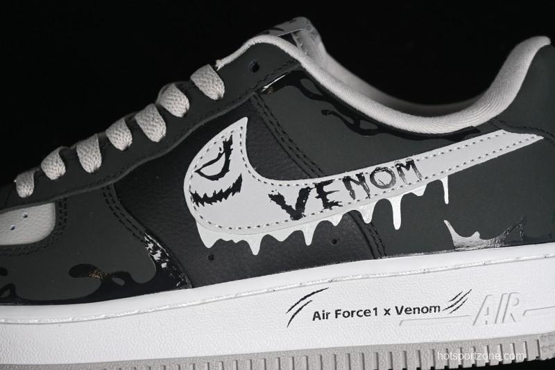 Nike Air Force 1 '07 Low "Venom Ⅱ" Marvel Series Casual Sneakers - CW6718-777
