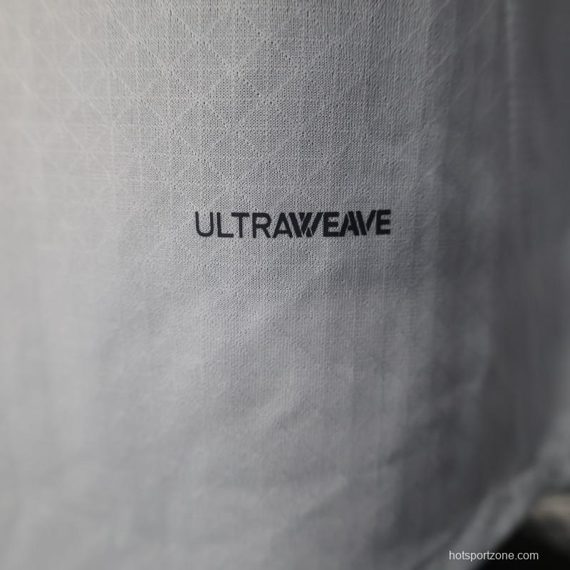 Player Version 25/26 Al-Hilal Away White with Blue Details and SAVVY Games Group Sponsor Jersey