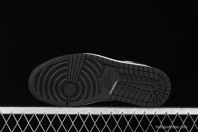 Nike Travis Scott x Fragment Design x Air Jordan 1 Low OG SP AJ1 Supreme Collaboration - Mist Blue Low-top Casual Sneakers - SJ2068-119