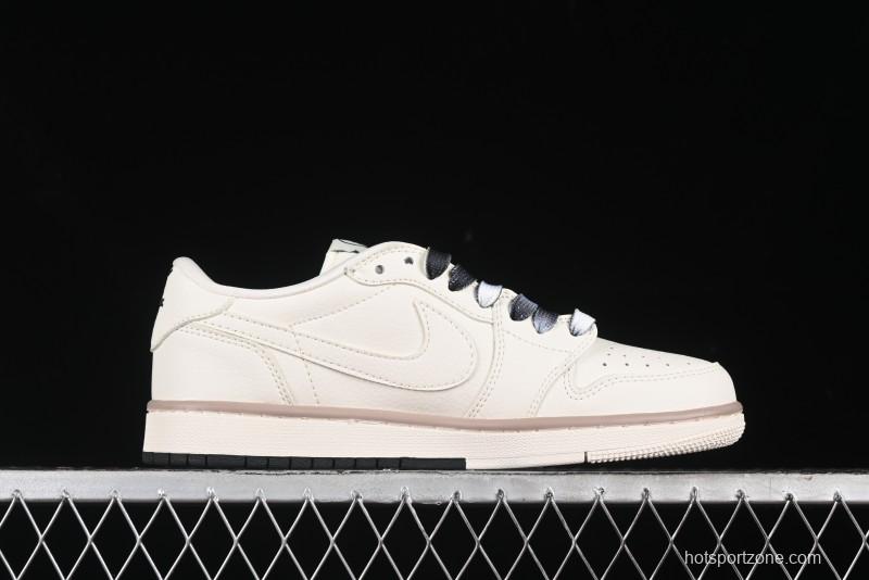 Nike Travis Scott x Fragment Design x Air Jordan 1 Low OG SP AJ1 Sneakers - CF3688-018