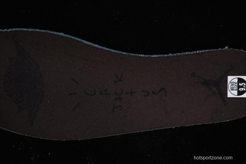 Nike Travis Scott x Air Jordan 1 Low OG AJ1 Collaboration Reverse Swoosh Sneakers - DM7866-202