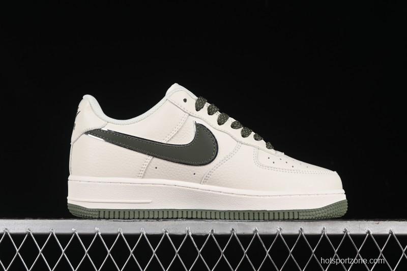 Nike Air Force 1 '07 Low QR Code Military Green Starry Sky Casual Sneakers - CU1836-966