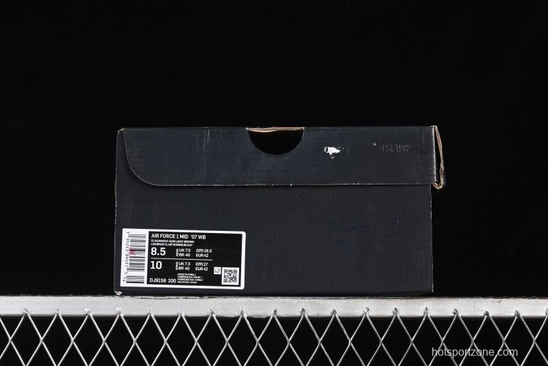 Nike Air Force 1 '07 Mid Suede Casual Sneakers in Wheat - DJ9158-200