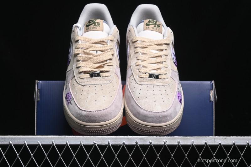 Nike Air Force 1 '07 Low Purple Taro Demon Casual Sneakers - ZB2121-301