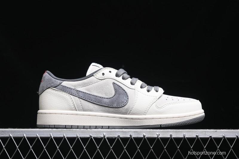 Nike Travis Scott x Fragment Design x Air Jordan 1 Low OG SP AJ1 Retro Sneakers - XZ6868-001