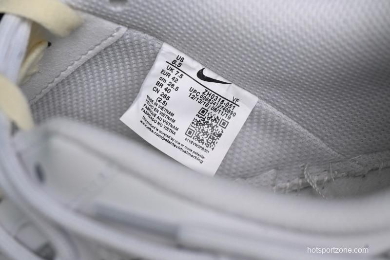 Nike Air Force 1 '07 Low Silver Hook Off-White Style Casual Sneakers - ZH0316-049