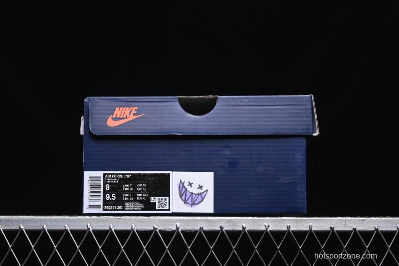 Nike Air Force 1 '07 Low Purple Taro Demon Casual Sneakers - ZB2121-301