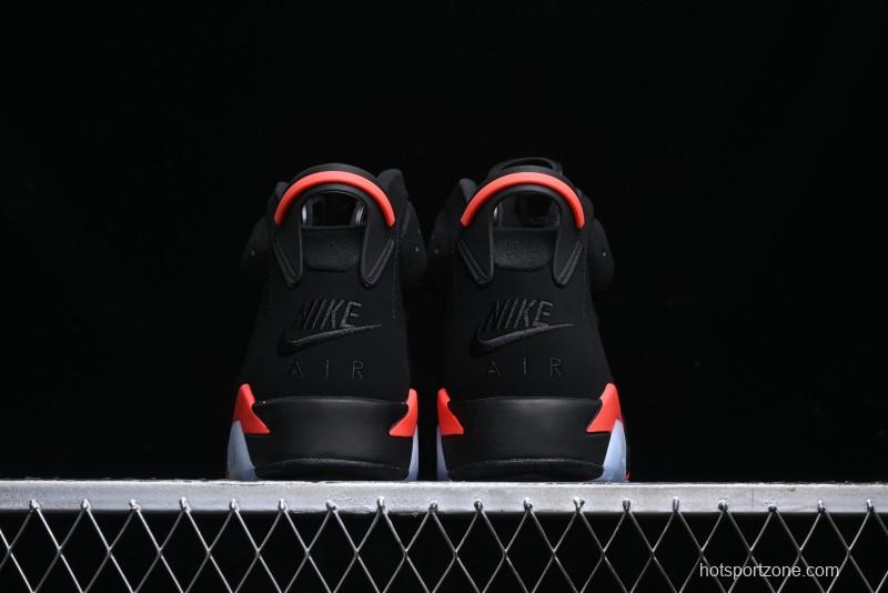 Nike Air Jordan 6 Retro Basketball Shoes with Infrared Design and 3M Reflective Details - 384664-060
