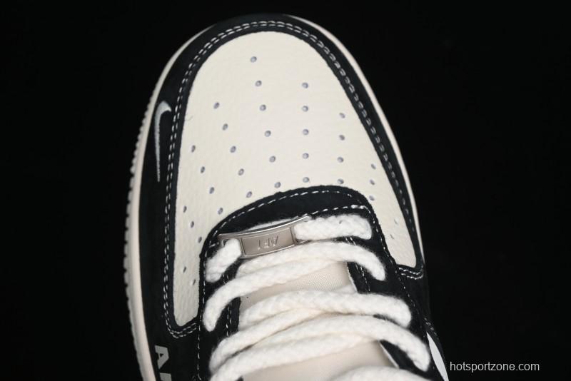 Nike Air Force 1 '07 Low Stussy Collaboration - Black/Red Label Low-Top Casual Sneakers - SJ6698-008