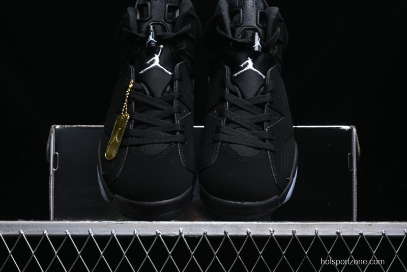 Nike Air Jordan 6 Retro Metallic Silver Basketball Shoes - DX2836-001