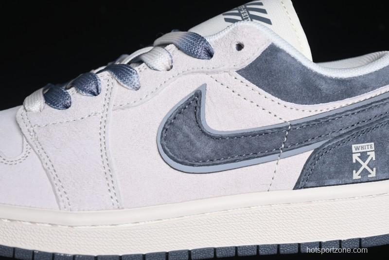 Nike Air Jordan 1 Low OF Collaboration Custom High-End Retro Basketball Shoes - DM9188-002