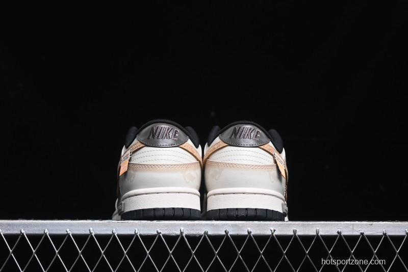Nike Dunk Low Panda Prank Pioneer Knight Sandstorm Black Brown Low Top Casual Skate Shoes - DD1391-100
