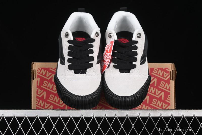 Vans Knu Skool Halloween White Black Low Top Retro Casual Vulcanized Slip On Shoes - VN0009QCSWE