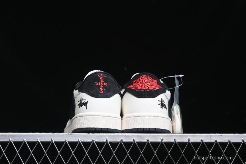 Nike Travis Scott x Fragment Design x Air Jordan 1 Low OG SP Casual Sneakers - XZ6868-002