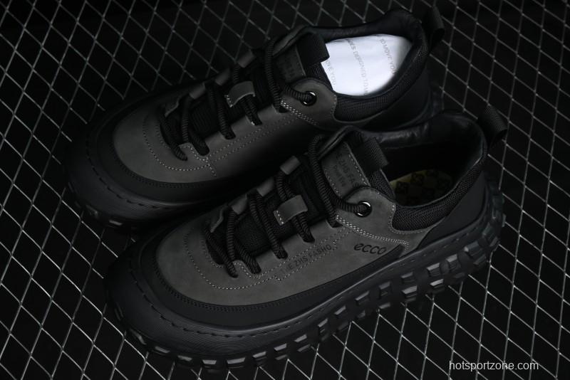 ECCO Off-Road Series Lightweight Cushioned Leather Durable Outdoor Hiking Running Shoes - 63513001001