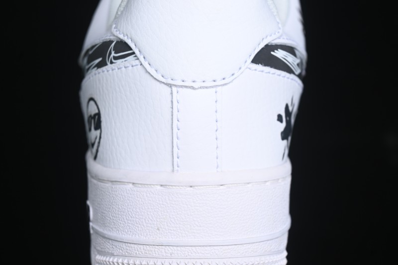 Nike Air Force 1 '07 Low "Smiley Face" Casual Sneakers - FB8971-020