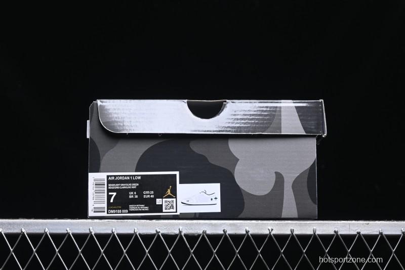 Nike Air Jordan 1 Low AJ1 Bape Collaboration - Full Pig Eight Green Grey Retro Basketball Shoes - DM9188-009