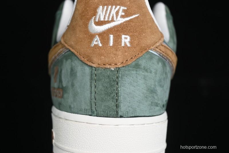 Nike Air Force 1 '07 Low UN Collaboration - Moss Green Low-Top Casual Sneakers - KK1988-022