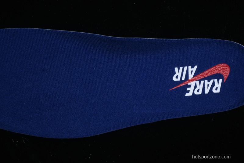 Nike Air Jordan 4 Retro Basketball Shoes with Black-Grey-Blue Color Blocking - FV5029-003