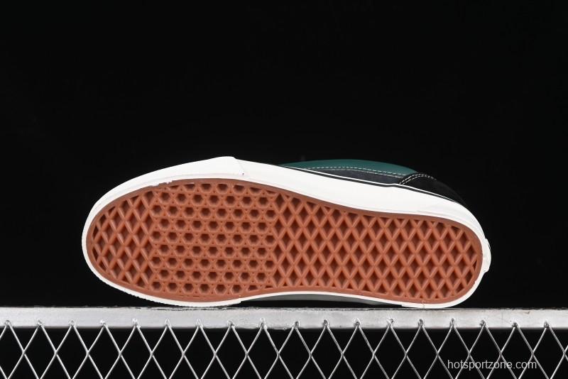 Vans Knu Skool Carbon Grey Black Green Low Top Retro Casual Vulcanized Sneakers - VN000D6CCI2