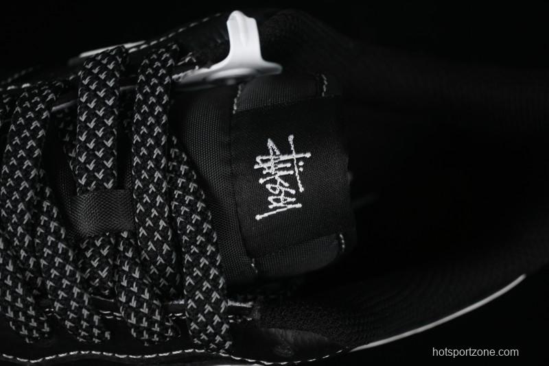 Nike Air Force 1 '07 Low Stussy Collaboration - Samurai Black Low-Top Casual Sneakers - XZ6188-969